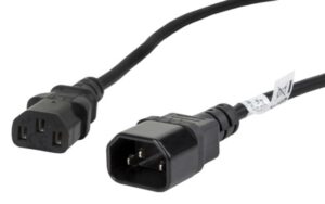 CABLE ALARGADOR LANBERG ALIMENTACION CPU IEC320 C13 H/IEC320 C14 M VDE 1.8M