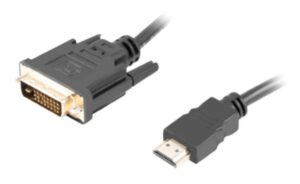 CABLE HDMI LANBERG MACHO DVI MACHO 24+1 1,8M DUAL LINK GOLD 4K