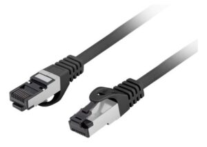 CABLE RED LANBERG LATIGUILLO CAT.8.1 S/FTP LSZH CU 1M NEGRO FLUKE PASSED