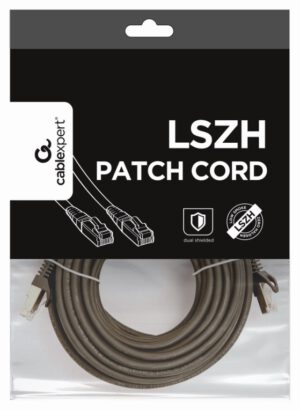 CABLE RED S-FTP GEMBIRD  CAT 6A LSZH NEGRO 10M