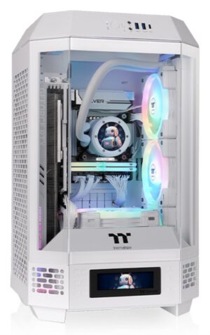 CAJA THERMALTAKE MINI-ITX TOWER 250 2XVENT 120MM SN FUENTE BLANCO