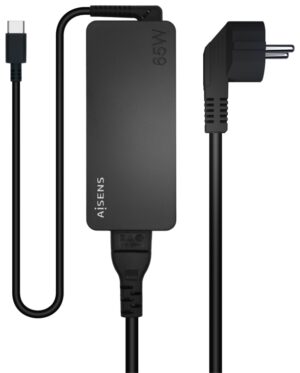 CARGADOR AISENS 65W PD3.0 1XUSB-C 1.8M NEGRO