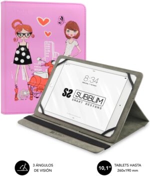 FUNDA TABLET SUBBLIM TRENDY CASE FASHION GIRLS 10.1"