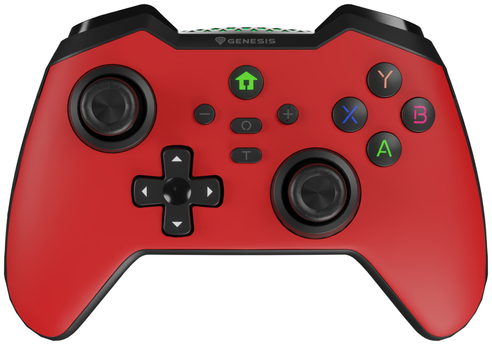 GAMEPAD GENESIS MANGAN 400 WIRELESS (FOR PC/SWITCH/MOBILE) ROJO