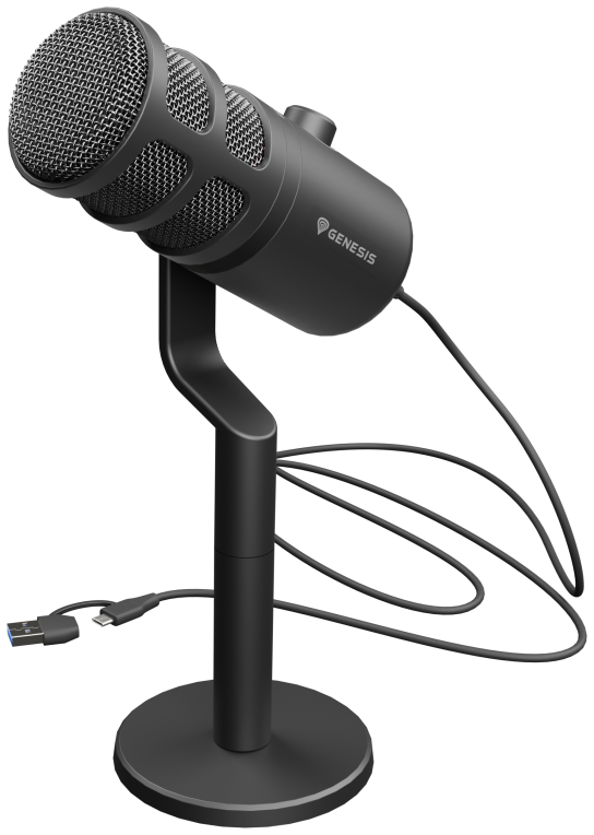 MICROFONO GENESIS RADIUM 350D CONDENSADOR CARDIODE DINAMICO USB SOBREMESA