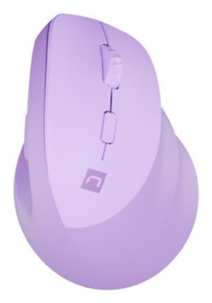 RATON NATEC CRAKE 2 VERTICAL DIESTRO DUAL 2400 DPI LAVANDA BLUETOOTH PILAS