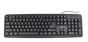 TECLADO EWENT PORTUGUES USB NEGRO