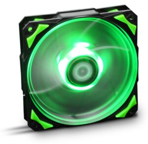 VENTILADOR CAJA NOX HUMMER H-FAN LED 120MM NEGRO LED VERDE