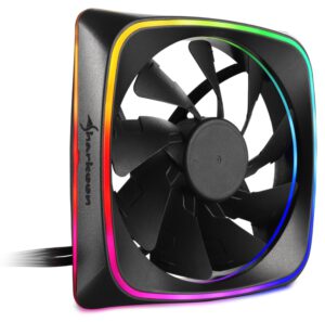 VENTILADOR CAJA SHARKOON SHARK LIGHTS FAN 120X120X 25 MM RGB LED