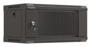 ARMARIO LANBERG MURAL RACK 19" 4U 540X350 FLAT PACK NEGRO PUERTA CRISTAL