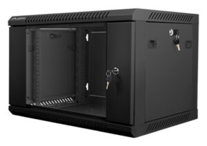ARMARIO RACK LANBERG 6U 600X450X368 AUTO ENSAMBLADO 19" HASTA 60 KG NEGRO