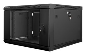 ARMARIO RACK LANBERG 6U 600X600X368 AUTO ENSAMBLADO 19" HASTA 60 KG NEGRO