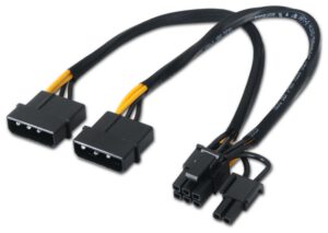 CABLE AISENS TARJETA GRA?FICA 2XMOLEX 4PIN M-PCI-E(MOLEX 6+2PIN) M 20CM