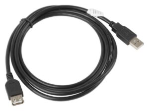 CABLE ALARGADOR LANBERG USB 2.0 MACHO HEMBRA 1.8M NEGRO