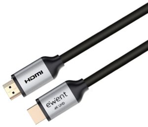 CABLE HDMI 2.0 EWENT PREMIUM HIGH SPEED CON ETHERNET NEGRO M/M 5M 4K 60HZ