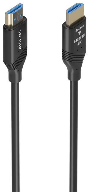 CABLE HDMI AISENS V2.0 OPTICO ACTIVO AOC 4K60HZ 18GBPS A/M-A/M 20M NEGRO