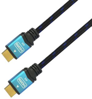 CABLE HDMI AISENS V2.0 PREMIUM 4K60HZ 18GBPS A/M-A/M 10M NEGRO AZUL