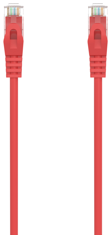CABLE RED AISENS LATIGUILLO RJ45 LSZH CAT.6A UTP AWG24 0.5M ROJO