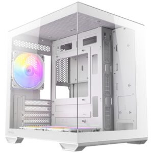 CAJA ANTEC CX60M ARGB MATX BLANCO 2XVENT REV 120 MM 1X120MM 2XUSB SN FUENTE
