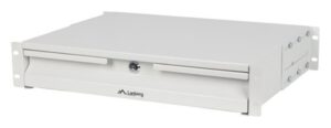 CAJON LANBERG PARA RACK 19" 2U 483X360MM HASTA 90KG GRIS CIERRE FRONTAL