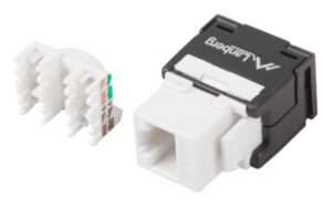 CONECTOR KEYSTONE LANBERG CAT.6 UTP RJ45 180º TOOLLESS