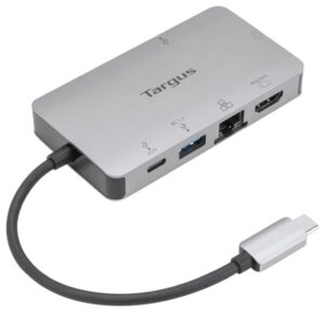 DOCKING STATION TARGUS TIPO C A HDMI X1 VGA X1 USB-A X1 USB-C X1 PLATA