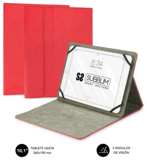FUNDA TABLET SUBBLIM CLEVER STAND TABLET CASE 10,1" RED