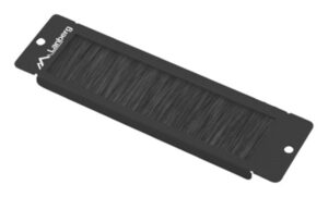 PANEL CEPILLO PASACABLES LANBERG PARA RACK 10" NEGRO