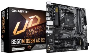 PLACA BASE GIGABYTE B550M DS3H AC R2  AM4 MATX 4XDDR4