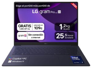 PORTATIL LG GRAM U9-288V 32GB 1TB 16"WQXGA W11H