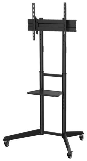 SOPORTE SUELO AISENS RUEDAS BANDEJA DVD PANTALLA 50KG 37-70