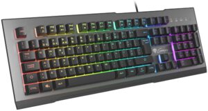 TECLADO GAMING GENESIS RHOD 500  PT USB RETROILUMINADO MECANICO ALUMINIO