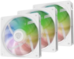 VENTILADOR GENESIS OXAL 120 ARGB BLANCO PACK 3 UDS