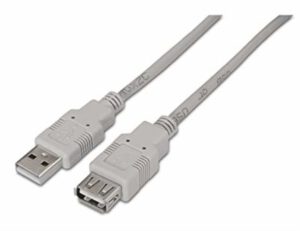 CABLE AISENS USB 2.0 TIPO A/M-A/H BEIGE 1.8M