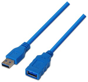 CABLE AISENS USB 3.0 TIPO A/M-A/H AZUL 1.0M