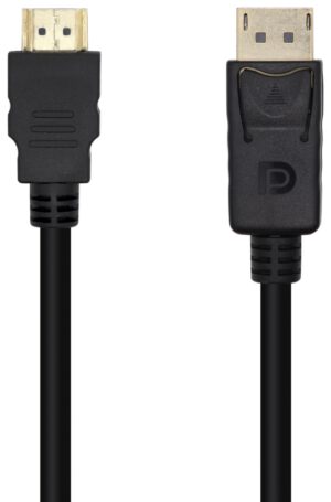 CABLE CONVERSOR AISENS DISPLAYPORT A HDMI DP/M-HDMI/M 1.0M