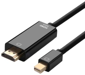 CABLE CONVERSOR AISENS MINI DISPLAYPORT A HDMI, MINI DP/M-HDMI/M NEGRO 2mts