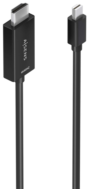 CABLE CONVERSOR AISENS MINI DP/M A HDMI/M 4K@60HZ NEGRO 1.0M