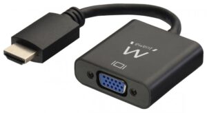 CABLE CONVERTIDOR EWENT HDMI MACHO - VGA HEMBRA CON AUDIO 0,15 METROS