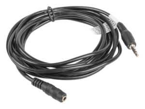 CABLE ESTEREO LANBERG JACK 3.5 MM MACHO/JACK 3.5MM HEMBRA 3M NEGRO