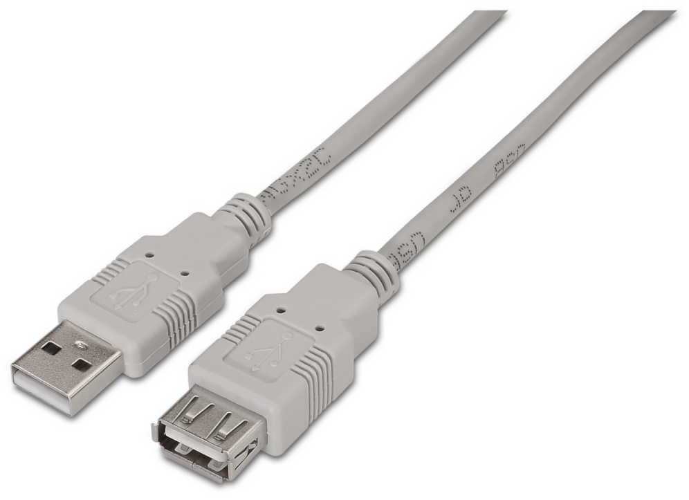 CABLE USB 2.0 AISENS TIPO A/M-A/H BEIGE 3.0M
