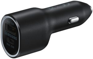 CARGADOR DE COCHE DUAL SAMSUNG 1XUSB-C 1XUSB-A 40W NEGRO EP-L4020NBEGEU