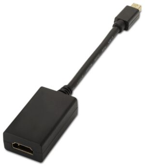 CONVERSOR AISENS MINI DISPLAYPORT A HDMI MDP/M-HDMI A/H NEGRO 15CM