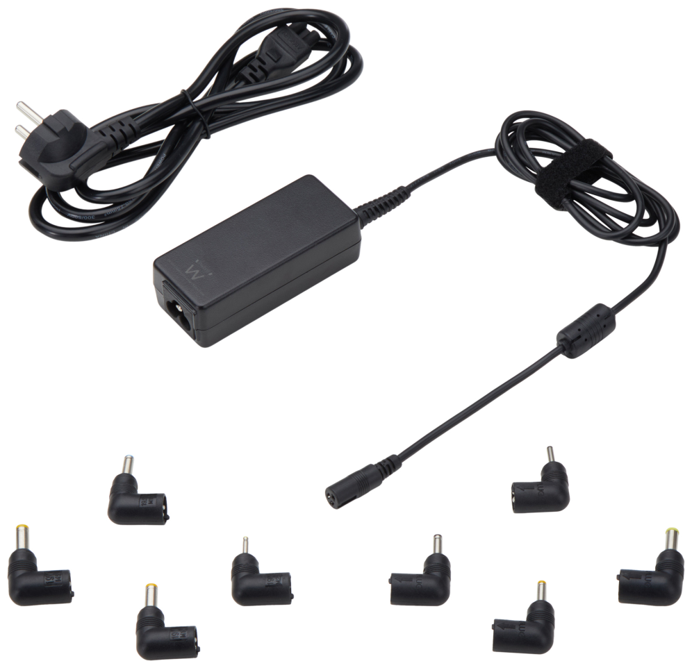 EWENT CARGADOR AUTOMATICO UNIVERSAL NOTEBOOK 45W CON 8 PUNTAS