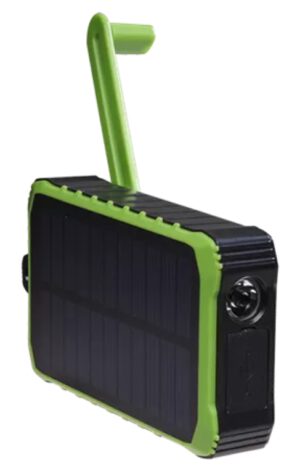 POWEBANK DENVER SOLAR DE 10000MAH CON MANIVELA MANUAL