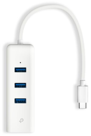 USB 3.0 TYPE-C TO GIGABIT ETHERNET NETWORK ADAPTER WITH 3-PORT