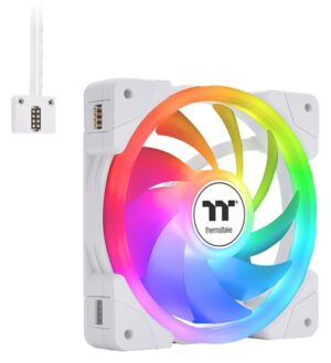 VENTILADOR CAJA THERMALTAKE SWAFAN EX14 ARGB PACK 3UDS BLANCO