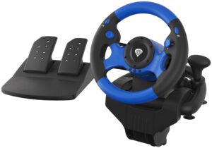 VOLANTE Y PEDALES GENESIS SEABORG 350 USB VIBRACION MULTIPLATAFORMA