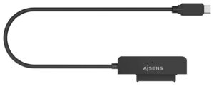 ADAPTADOR AISENS SATA A USB-C USB 3.0/3.1 GEN1 DISCOS 2.5 NEGRO