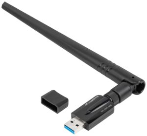 ADAPTADOR RED LANBERG USB WIFI 1200 MB/S DUAL BAND CON ANTENA